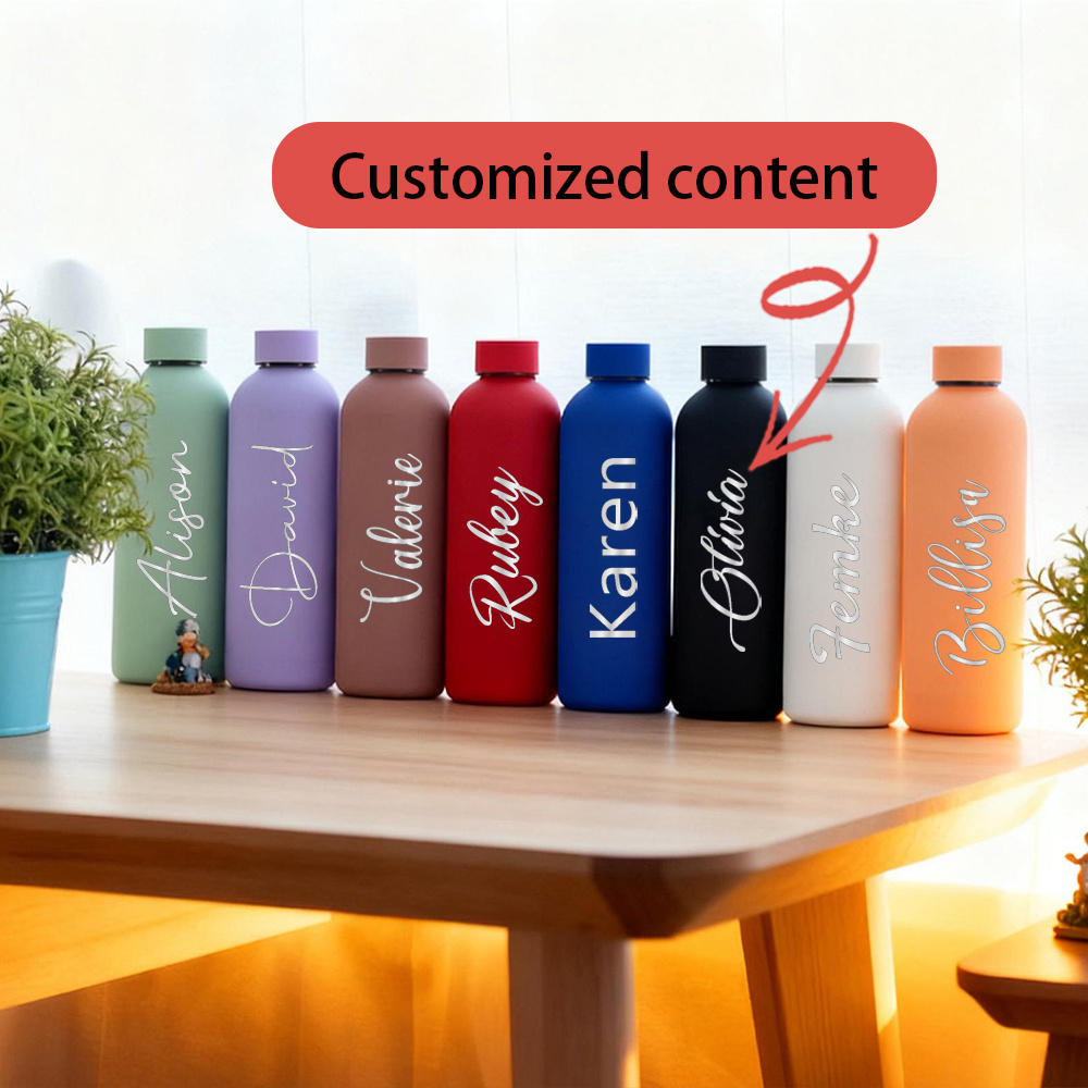 Sports Equipment And Names - Botol Termos Mulut Kecil Custom Name,