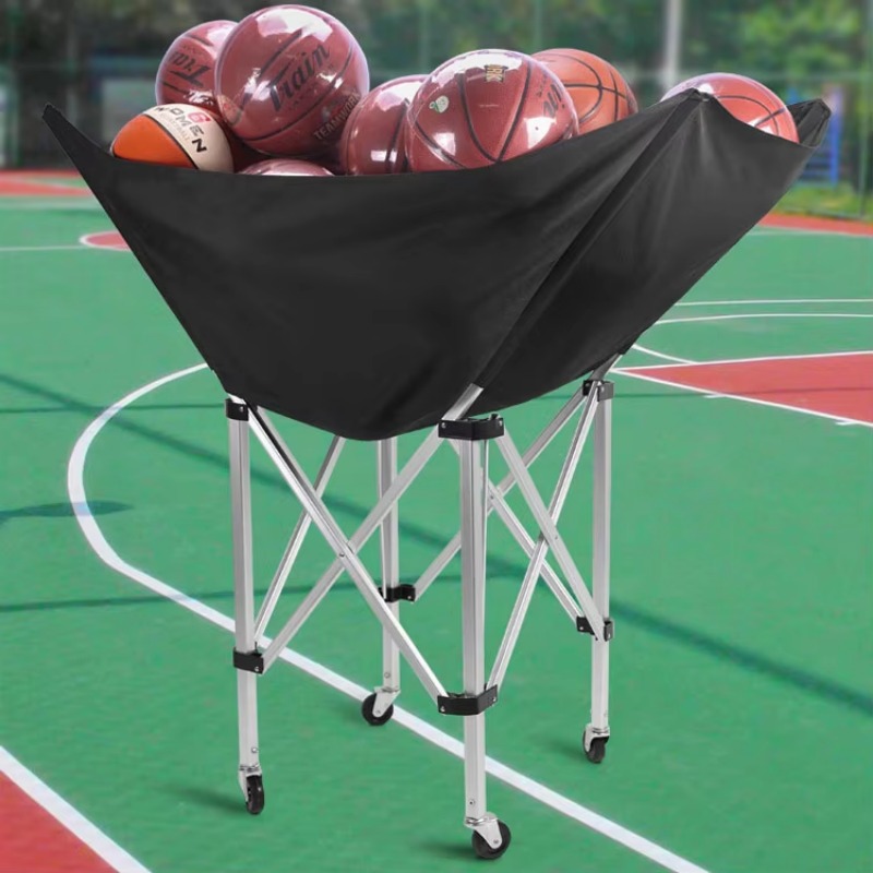 Sports Equipment Basketball - Troli Bola Latihan Lipat Portabel Beroda