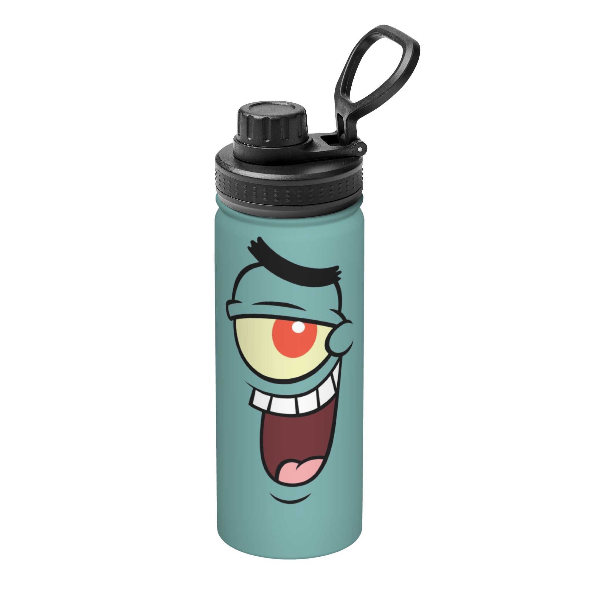 Sports Water Bottle Insulated - Botol Minum Termos Spongebob 18OZ, Cangkir