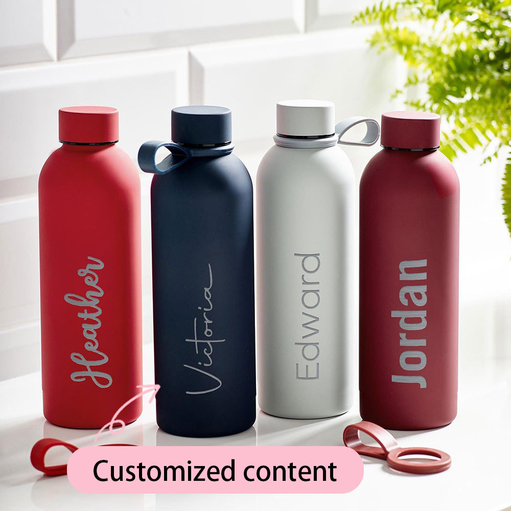 Sports Water Bottle Insulated - Botol Air Stainless Steel dengan Ukiran