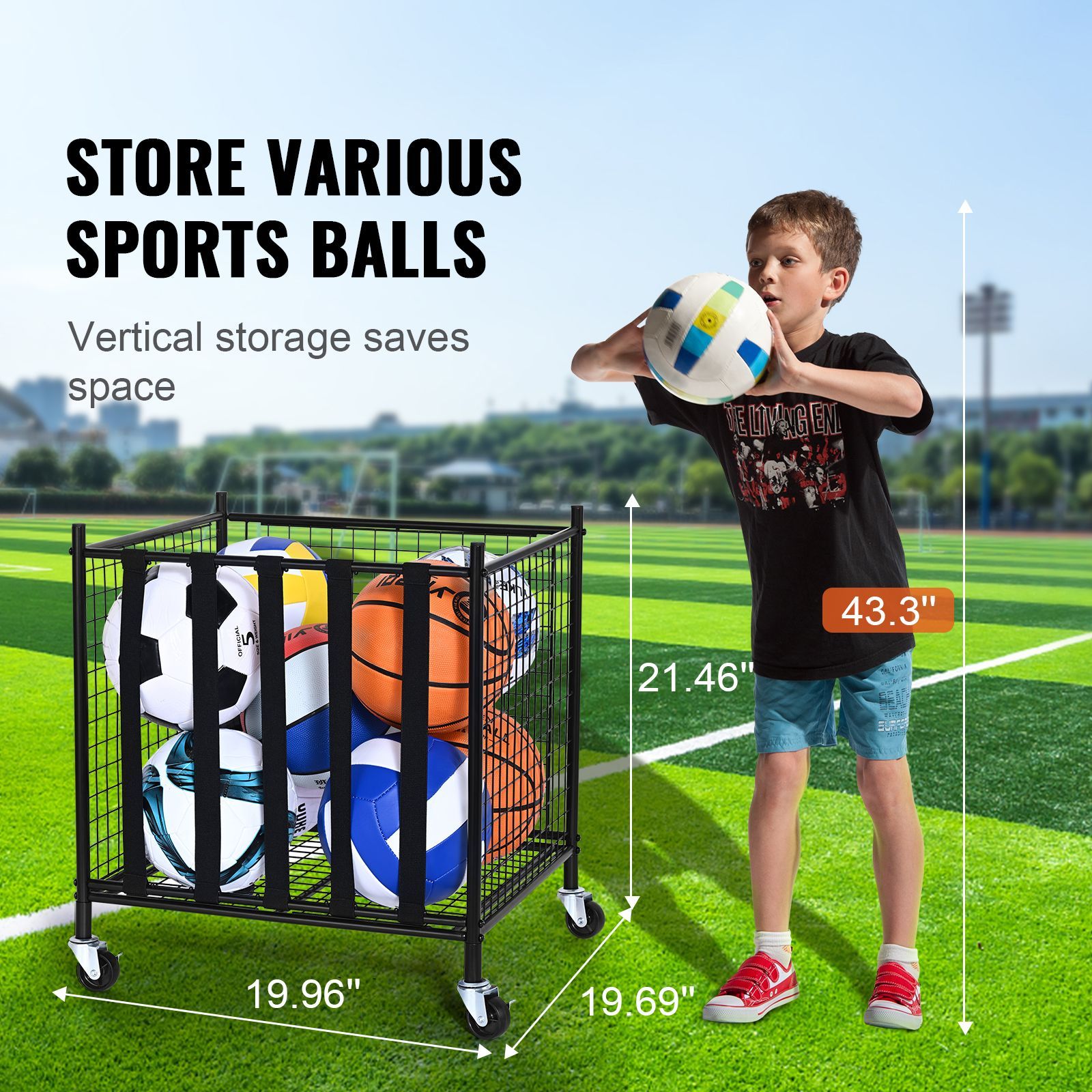 Keranjang Penyimpanan Bola Ola - Sports Equipment Organizer Garage ulasan dan harga
