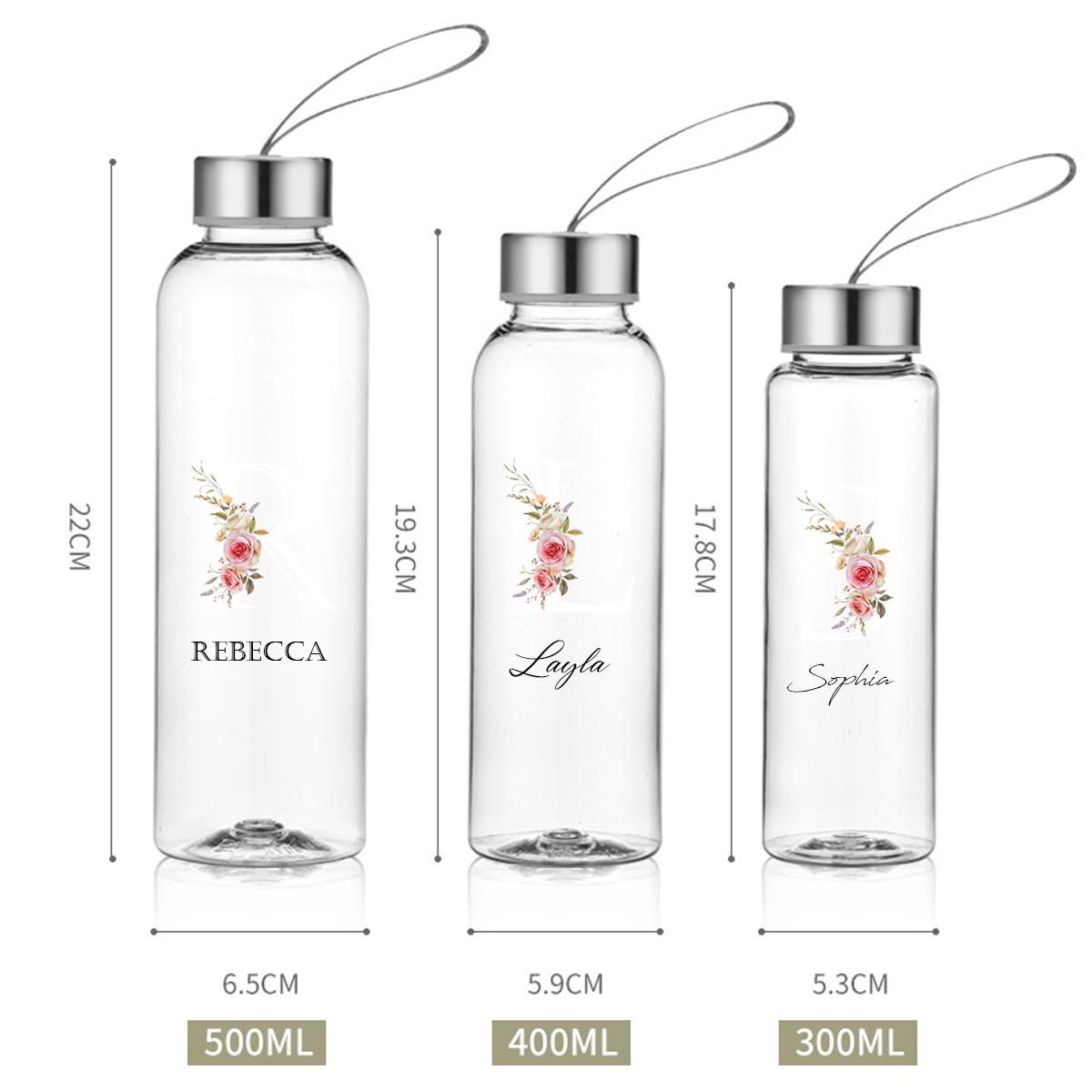 Botol Air Transparan dengan Na - Sports Equipment And Names ulasan dan harga