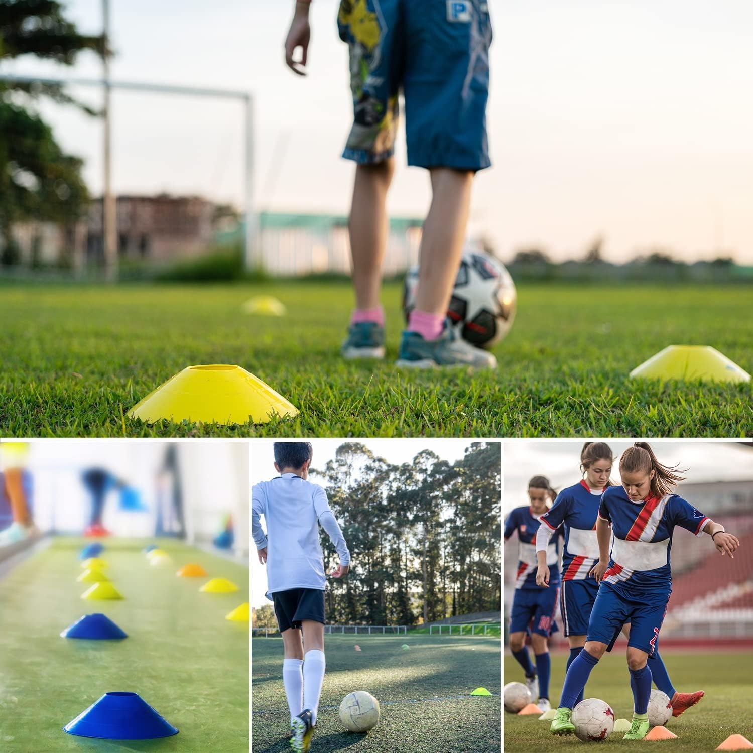 30 pcs Kerucut Pelatihan Sepak - Football Training Cone ulasan dan harga