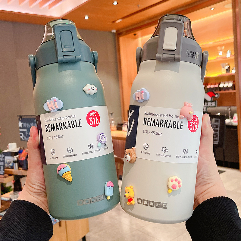 Tumbler Sedotan Stainless Stee - Sports Water Bottle Insulated ulasan dan harga