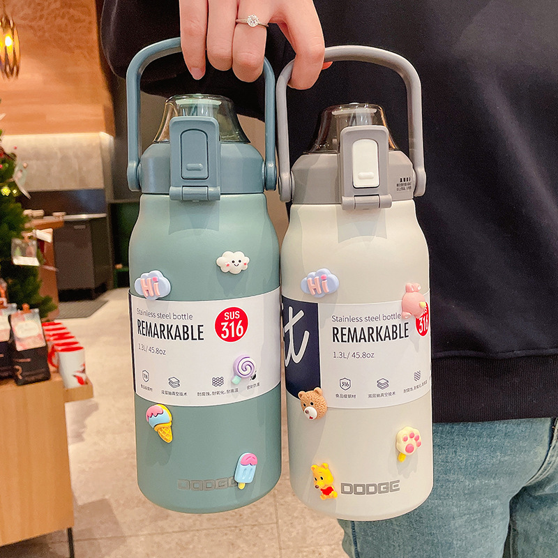 Tumbler Sedotan Stainless Stee - Sports Water Bottle Insulated ulasan dan harga