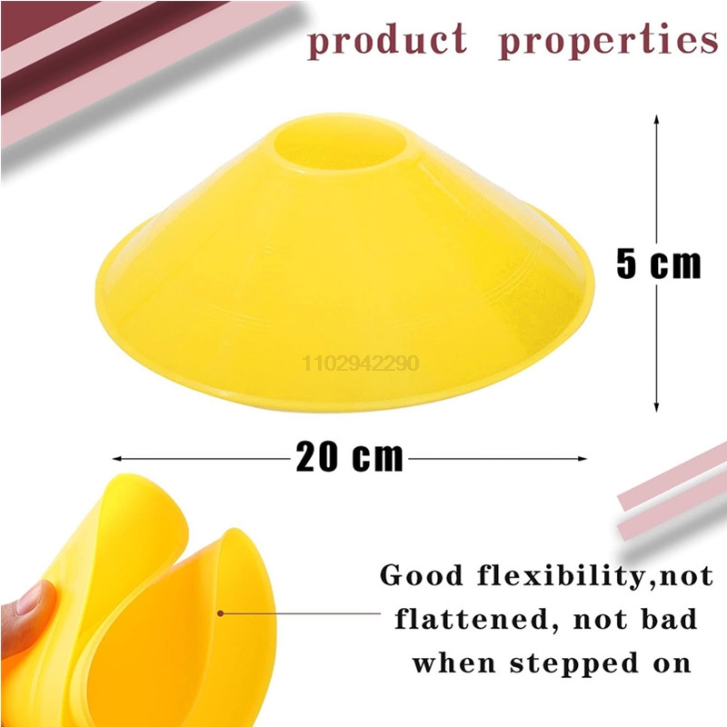 10/50 buah kerucut latihan ker - Football Training Cone ulasan dan harga