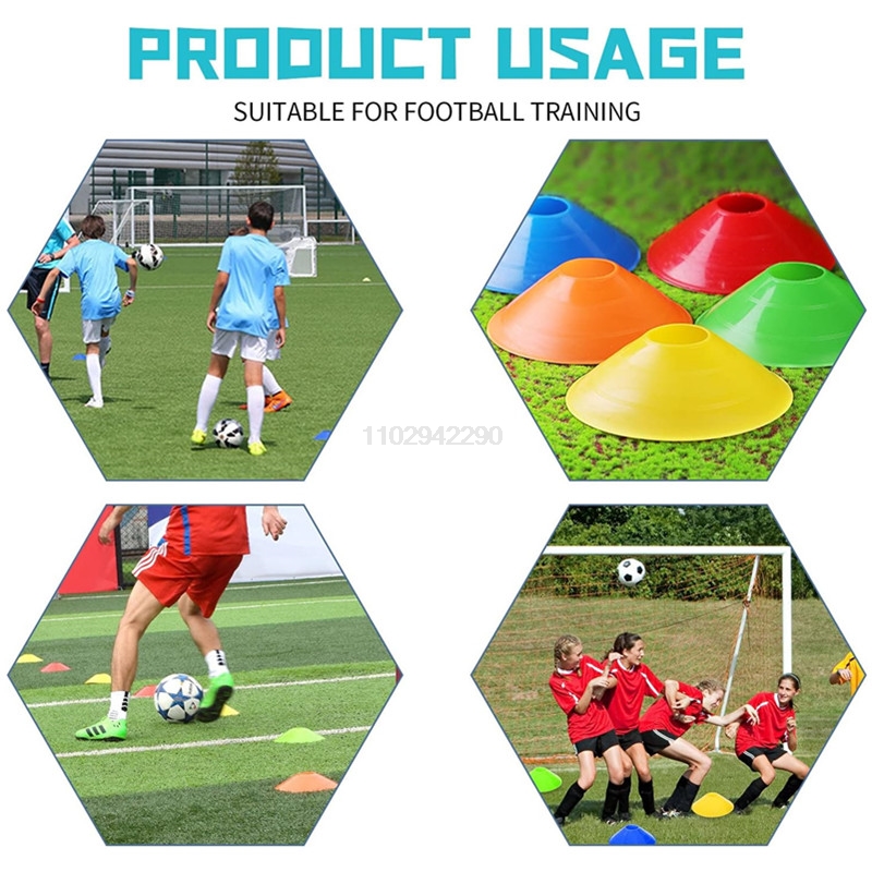 10/50 buah kerucut latihan ker - Football Training Cone ulasan dan harga
