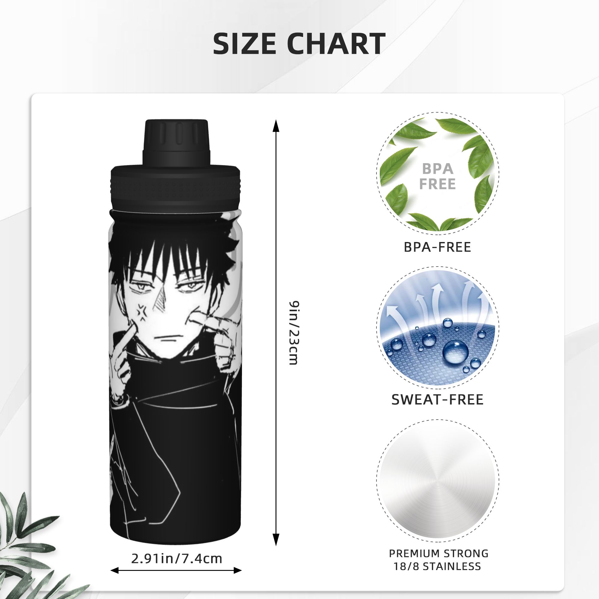 Botol Minum Termos Anime Jujut - Sports Water Bottle Insulated ulasan dan harga